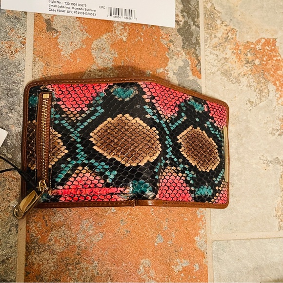 NWT!HARD TO FIND! BRAHMIN SMALL JOHANNA IN SUNRIVER KOMOD! Jane Wallet Included. - Picture 3 of 13